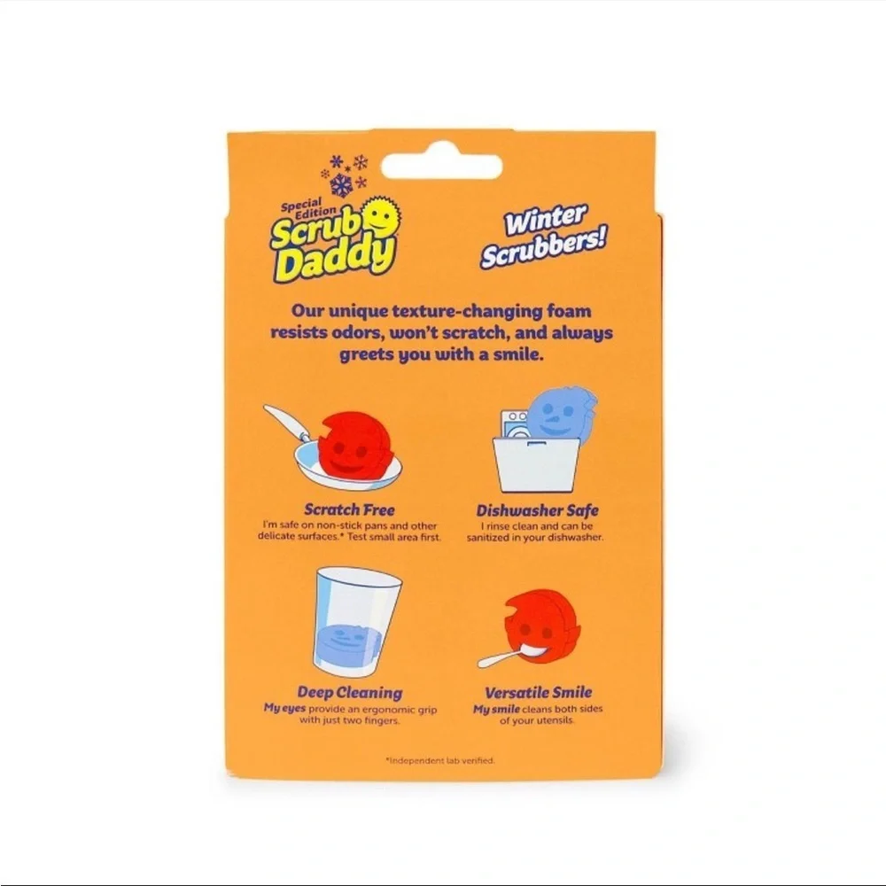Scrub Daddy FlexTexture Scrubber, Limited Edition, Snowman- NWT